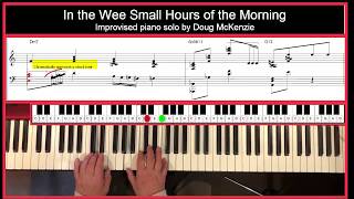 In the Wee Small Hours of the Morning - jazz piano tutorial
