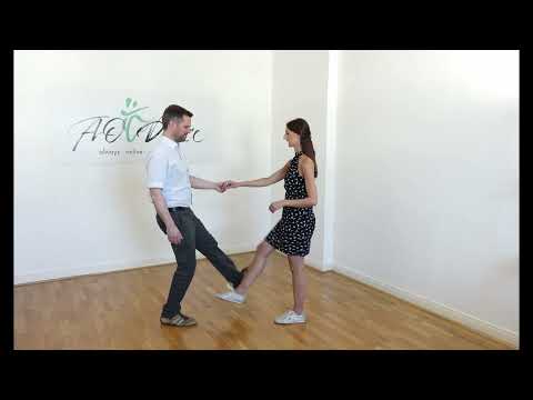 Rock'n'Roll - Platzwechsel paarweise Erklärung im Detail ohne Musik (six count)