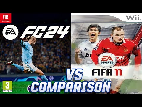 EA FC 24 Nintendo Switch Vs FIFA 11 Nintendo Wii