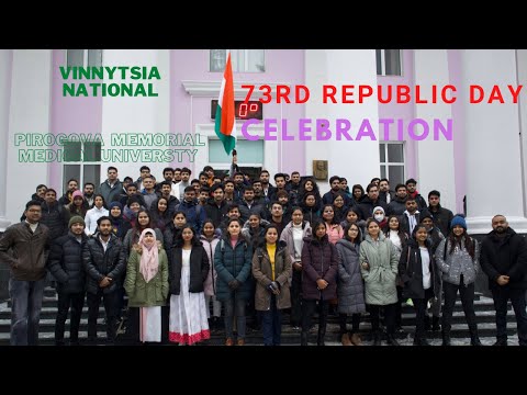 73rd Republic day celebration Indians in Ukrainian university VNMU MBBS IN UKRAINE