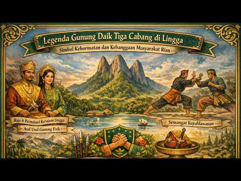 Legenda Gunung Daik Tiga Cabang di Lingga: Simbol Kehormatan dan Kebanggaan Masyarakat Riau