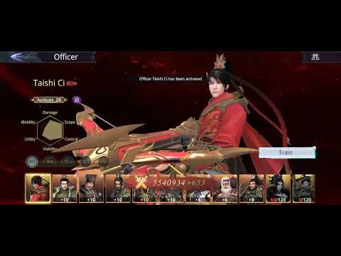 unbox character Taishi Ci Dynasty Legends 2