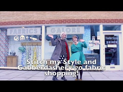 Fabric Shopping in London - North Vs South - Vlog 16 w. special guest Gabberdashery