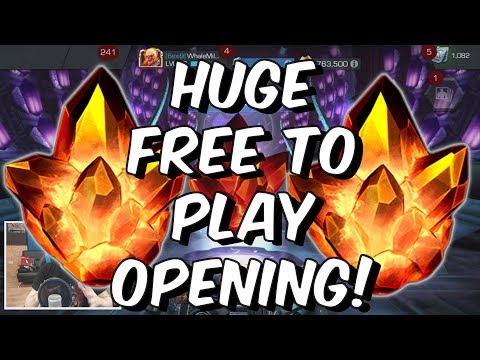 Double 4 Star + Premium Hero Free To Play Crystal Opening - Marvel Contest Of Champions