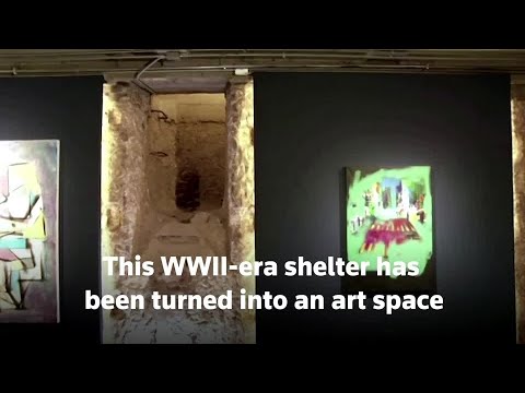 第二次世界大戦中のエジプトのシェルターがギャラリーに変身 (Egyptian WWII shelter transformed into gallery)