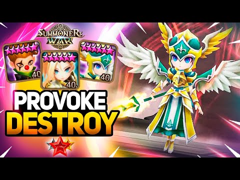 DESTRUCTIVE Team with Jeanne, Katarina and Friends - Summoners War