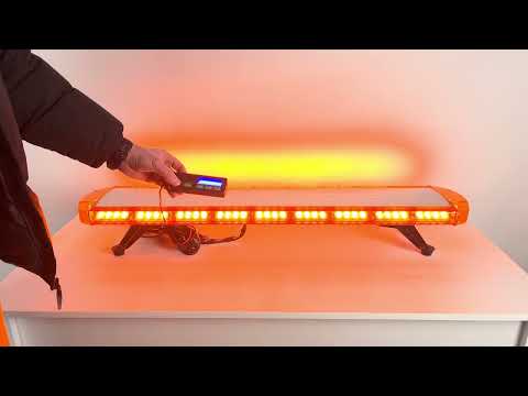 Проблесковая панель на крышу авто 108 см 80 LED оранжевая - фото 1 - id-p2931583925