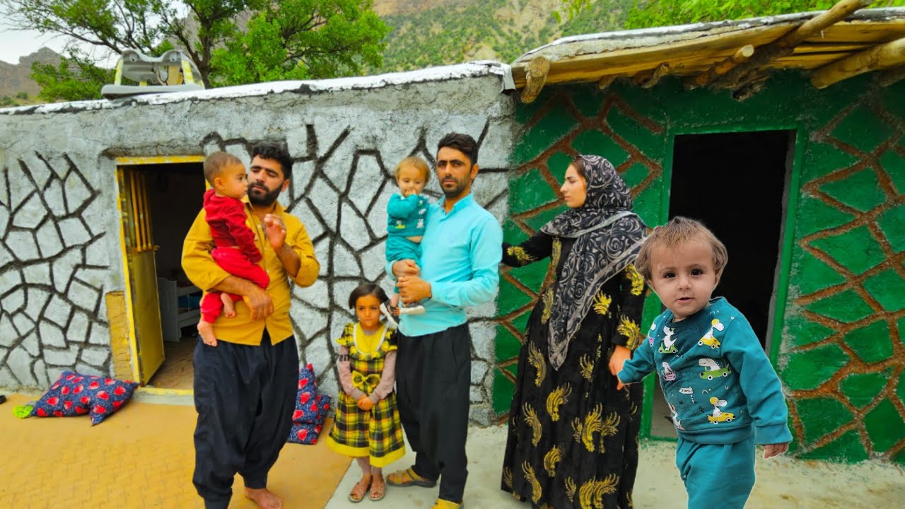 After a few days of walking, Hassan arrived at his uncle's house with his four young children.