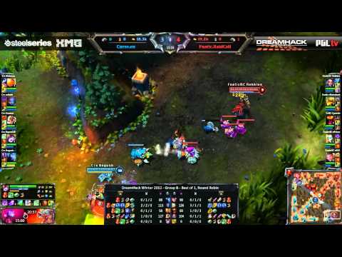 DreamHack Winter 2012 - League of Legends - Group B - Curse.eu vs Fnatic.RaidCall