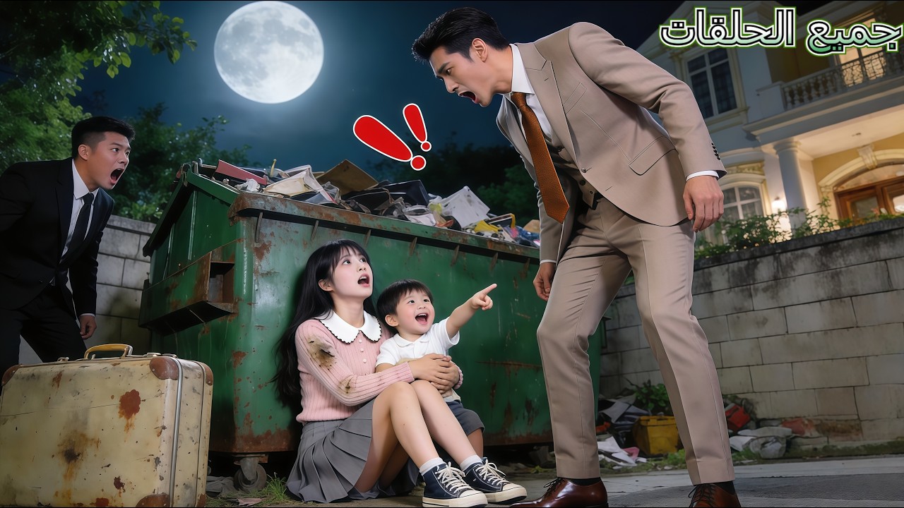 أم عزباء تطرد مع طفلها ينامان بحاوية قمامة، لكن CEO يمر فيمسكه الطفل: "بابا!" انقلاب قدر!