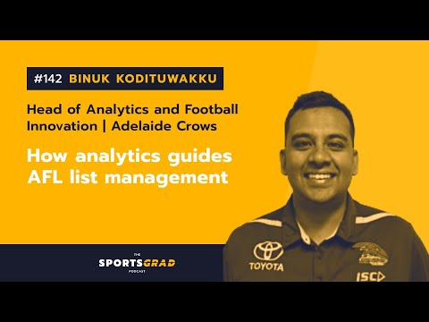 #142: Binuk Kodituwakku (Adelaide Crows): How analytics guides AFL list management