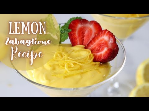 Luxurious Italian Custard ({Lemon Zabaglione} / Easy No Bake Dessert/ Romantic Dessert for Two