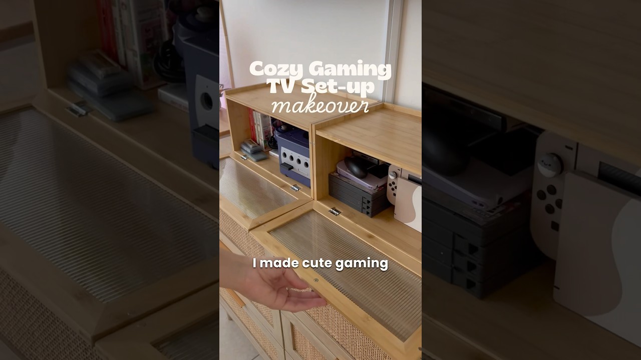 Another Cozy Gaming Set-Up Mini Makeover 🌷 #cozygaming #cozygamer #cozygamingsetup