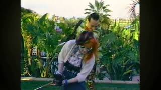 Cyndi and Pee Wee Herman (Paul Reubens)  on ET in 1984.