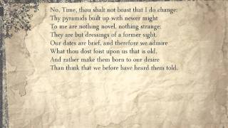 Sonnet 123: No, Time, thou shalt not boast that I do change