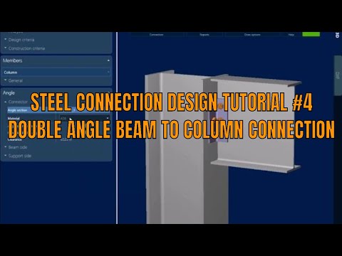 Ram connection Double angle beam to Column design steel connection design