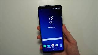 Samsung Galaxy S9 Enable Fingerprint Notification Bar Access