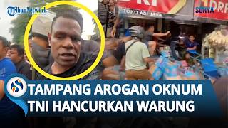 TAMPANG Oknum TNI Ngamuk hingga Hancurkan Warung Madura gegara Qris Rp 1.000 di Kemayoran