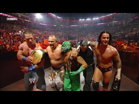All-Star 10 Man Tag Team Match: WWE Raw, April 06, 2009 HD (2/2)