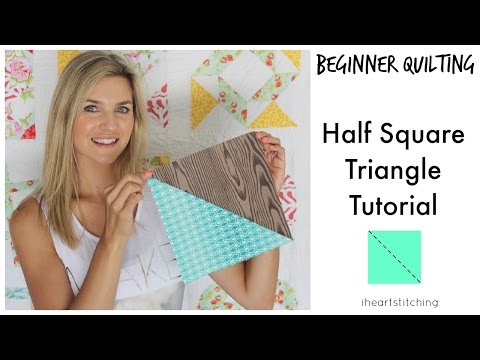 Beginner Quilting - Half Square Triangle Tutorial