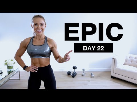 Day 22 of EPIC | Dumbbell Shoulders & Core Workout [Supersets]