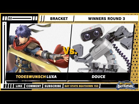 Bay State Beatdown 153 - Winners Round 3 - luxa (Ike) VS Douce (R.O.B) - SSBU Singles