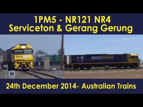 1PM5 - NR121 NR4 Serviceton & Gerang Gerung 24th December 2014 - TrainsStawell