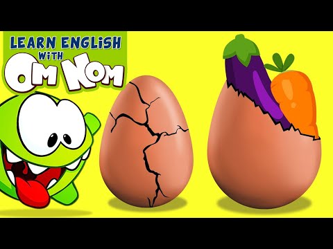 OM NOM LOVES VEGETABLES | Learn Vegetables with Surprise Eggs Toys | Learning Cartoons for Kids