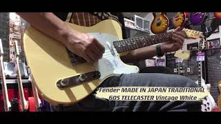 Video thumbnail for Fender MADE IN JAPAN TRADITIONAL 60S TELECASTER Vintage White by Jamcrew Music Studio