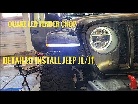 Detailed Jeep JT/JL Quake Led Fender Chop Install