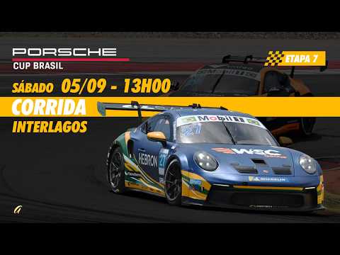 PORSCHE CUP BRASIL AO VIVO - CORRIDA - INTERLAGOS - Sábado (05/09) - 13h00