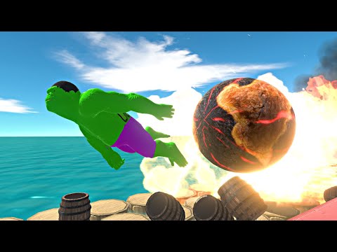 Run Away From the Giant Fireball - Animal Revolt Battle Simulator