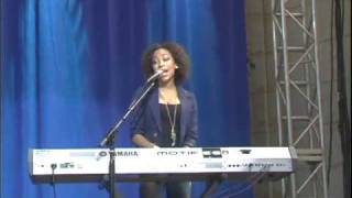 Karina Pasian performs in Was. D.C. for National Train Day 2