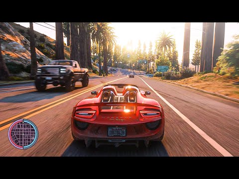 GTA V: Ultra Realistic Graphics MOD RTX™ 3090 ► Maximum Settings Gameplay Ray-Tracing Graphics [4K]
