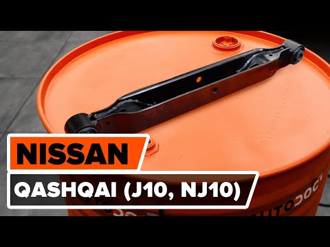 How to change rear wishbone / rear suspension arm on NISSAN QASHQAI Saloon [TUTORIAL AUTODOC]