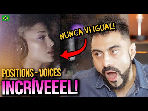 REACT de studio footage: vocal arranging the “positions” bridge - ariana grande