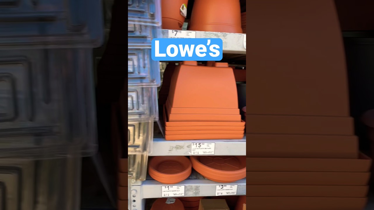 Lowe’s Garden Season Pots 🪴#shopping #lowes #pots #gardening