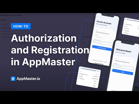 Autorização e Registo do Utilizador no AppMaster