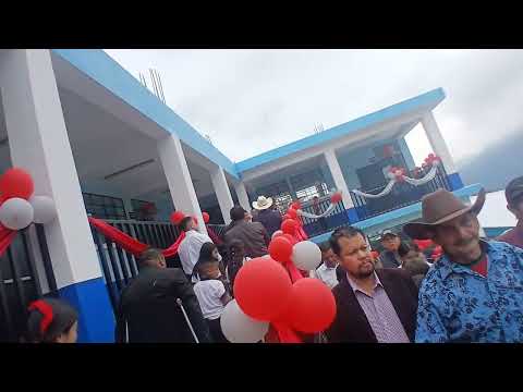 Inauguración de la escuela EOUM La Libertad Huehuetenango.