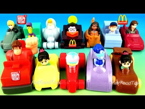 2018 McDONALDS WRECK IT RALPH 2 RALPH BREAKS THE INTERNET HAPPY MEAL TOYS RACERS DISNEY PRINCESSES Video