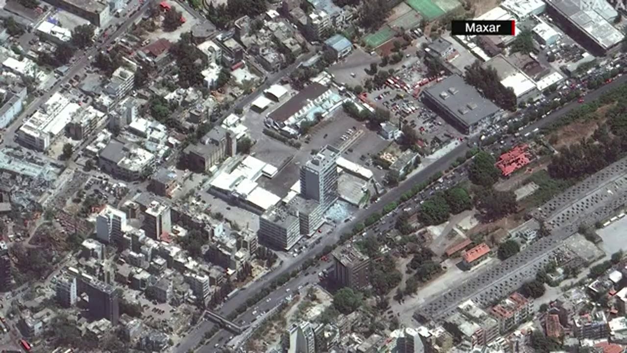 Satellite images of Beirut explosion show massive crater at port