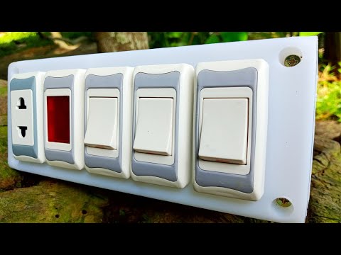 Electrical house wiring 4 gang switch connection