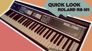 Video thumbnail for Quick Look - Roland RS-101 String Synth by Dylan Packard