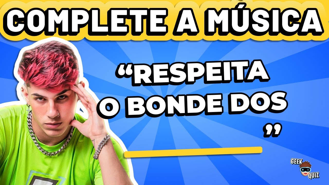 🎵 Complete a Música dos YouTubers 🎥 Desafio Musical