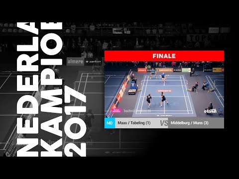 Jelle Maas / Robin Tabeling vs Russell Muns / Jim Middelburg (MD, FINALE) - NK Badminton 2017