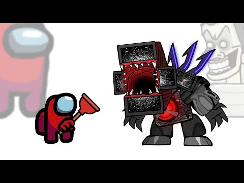 Mini Crewmate Kills Skibidi Toilet Zombie Universe Characters | Among Us