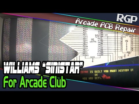 Williams Sinistar (1982) Arcade PCB Repair for Arcade Club, Bury