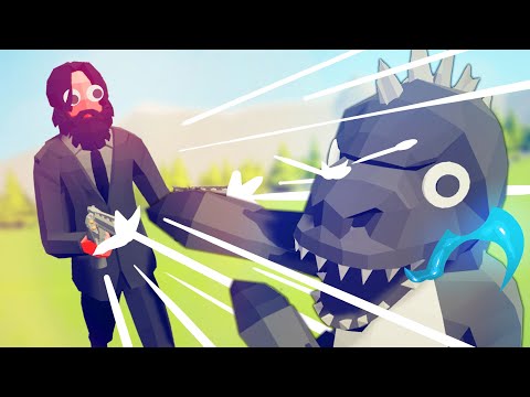 TABS Invincible GODZILLA vs John Wick - Totally Accurate Battle Simulator Best Unit Creations