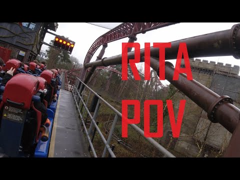 RITA Launch Rollercoaster Alton Towers theme park POV
