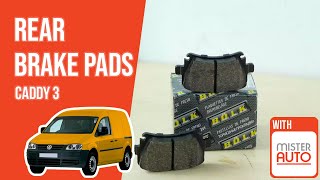 Youtube thumbnail of video "How to replace the rear brake pads Caddy mk3 🚗"